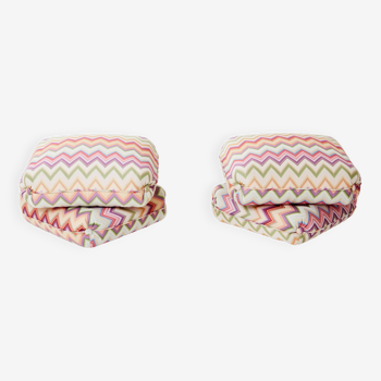 Pair of poufs