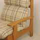 Sofa 2 places convertible into armchairs year 70-80 Solid pine.