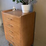 Vintage oak chiffonier from the 1950s