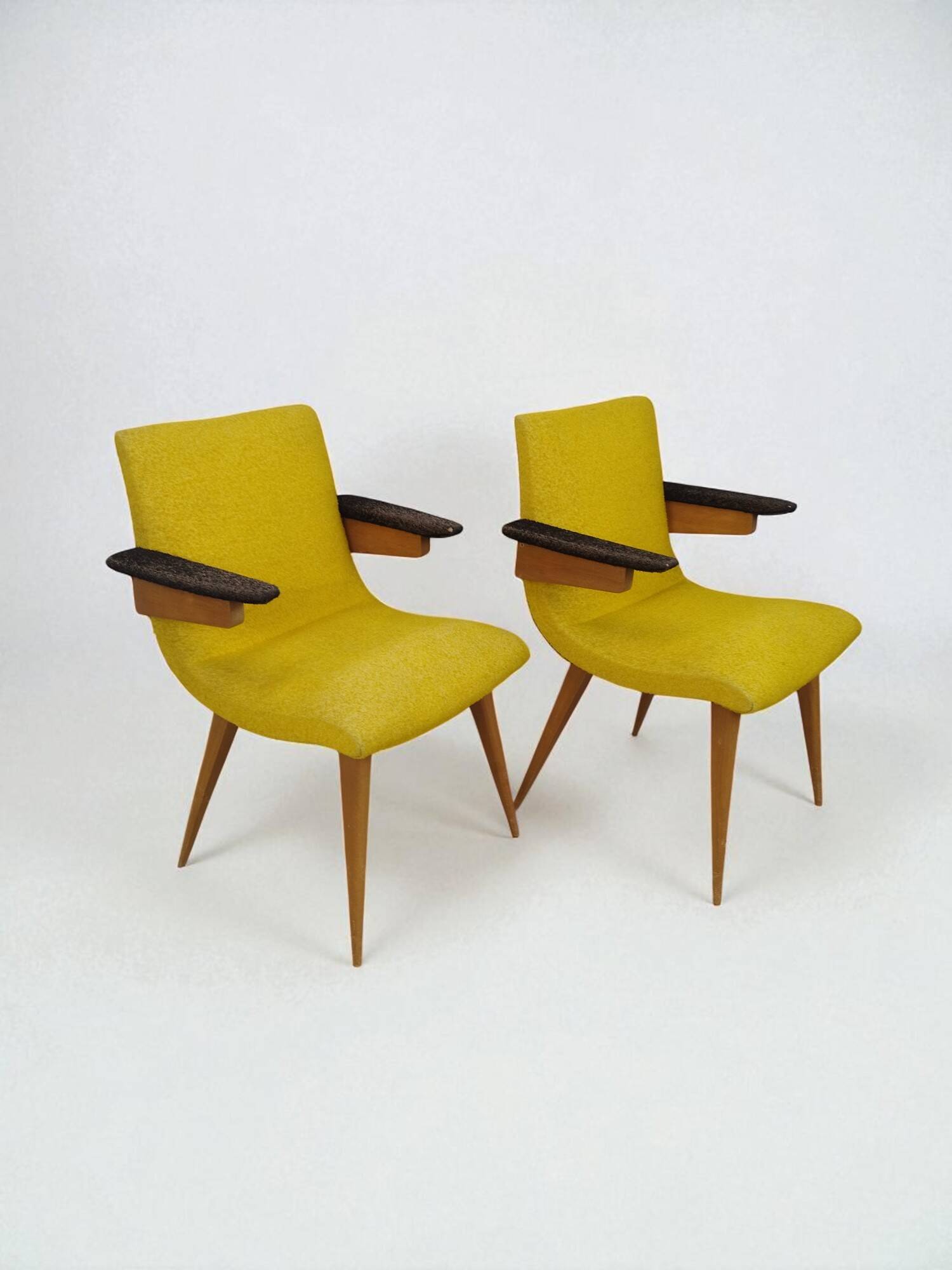 Vintage Scandinavian Armchair Design Duo