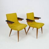 Vintage Scandinavian Armchair Design Duo