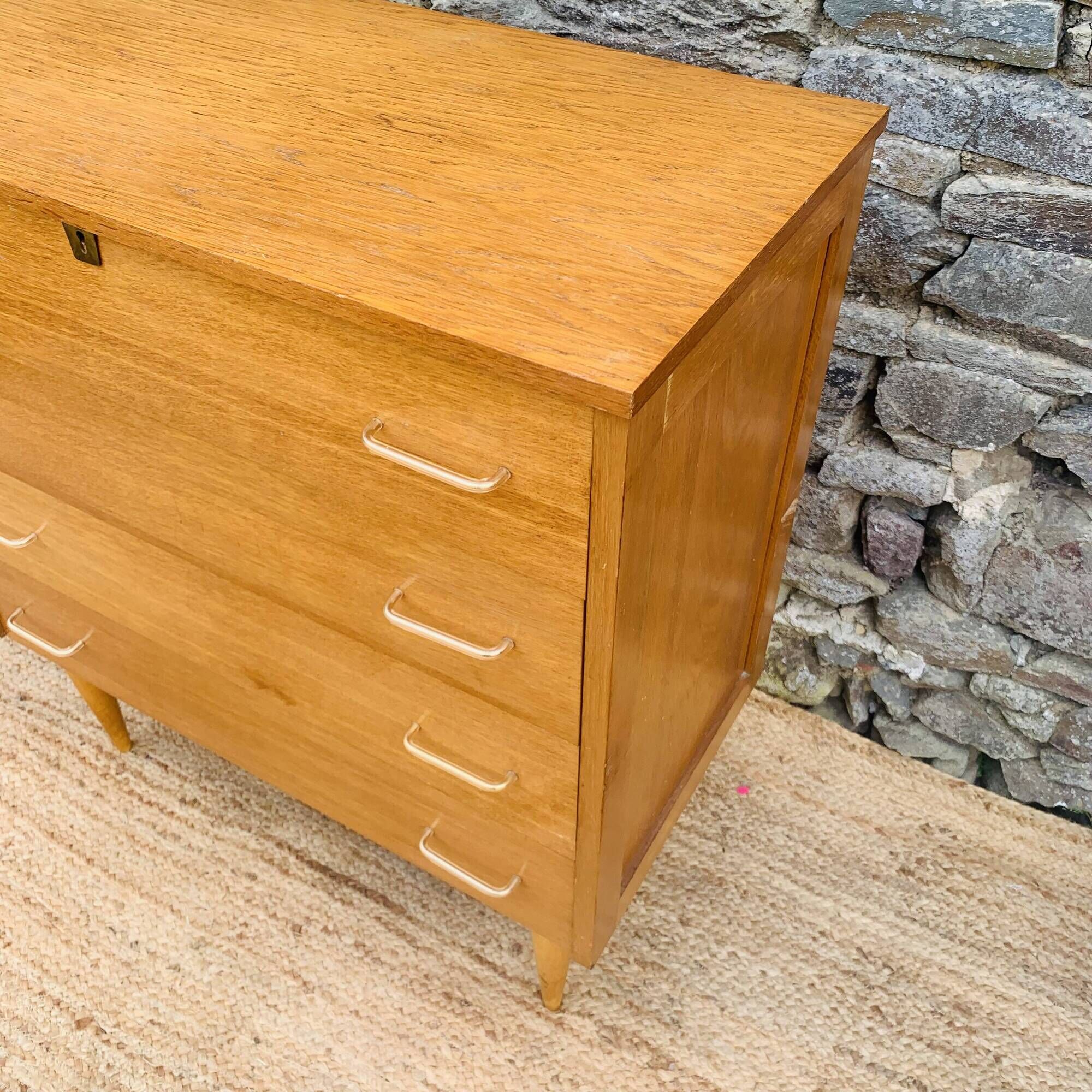 Vintage chest of drawers with 4 drawers – 1960s/70s