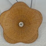 Lustre en rotin, vintage
