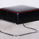 Bauhaus Stool in Leather and Chrome-Plated Steel from R. Slezák, Czech, 1930s