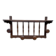 Coat hooks wall-mounted coat rack in rustic wood french coat rack 70s