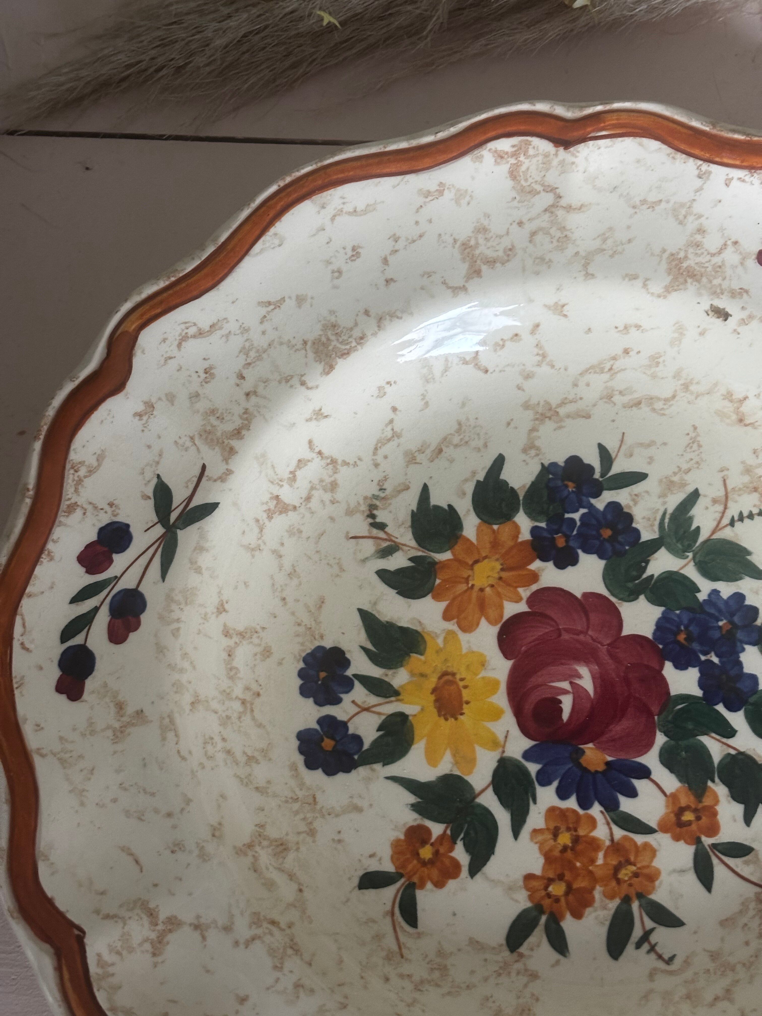 Ancienne assiette creuse Longchamp modèle mistral