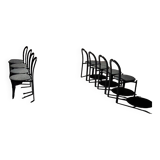 Set of 8 Postmodern Dining Chairs by Samo, 1980s