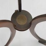 Table d'appoint Hollywood Regency par Belgo Chrom, Belgique vers 1980