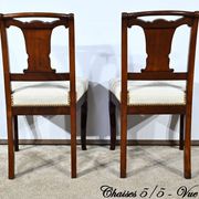 Suite of 5 Cuban Mahogany Chairs, Restoration Period – Early 19th Century
