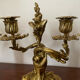 Paire de chandeliers en bronze 19ème