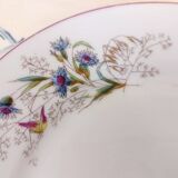 6 Assiettes en porcelaine fleurs