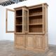 Raw Oak Display Bookcase, France, 1950