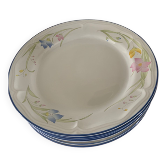 French garden plates