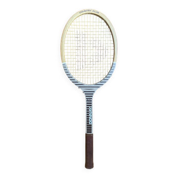 Raquette Tennis Ancienne DONNAY Country Club Bois Vintage #E192