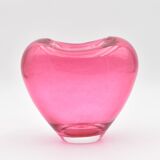 Deru heart vase design blown glass