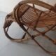 Vintage Dutch rattan armchair with armrest, 1960s