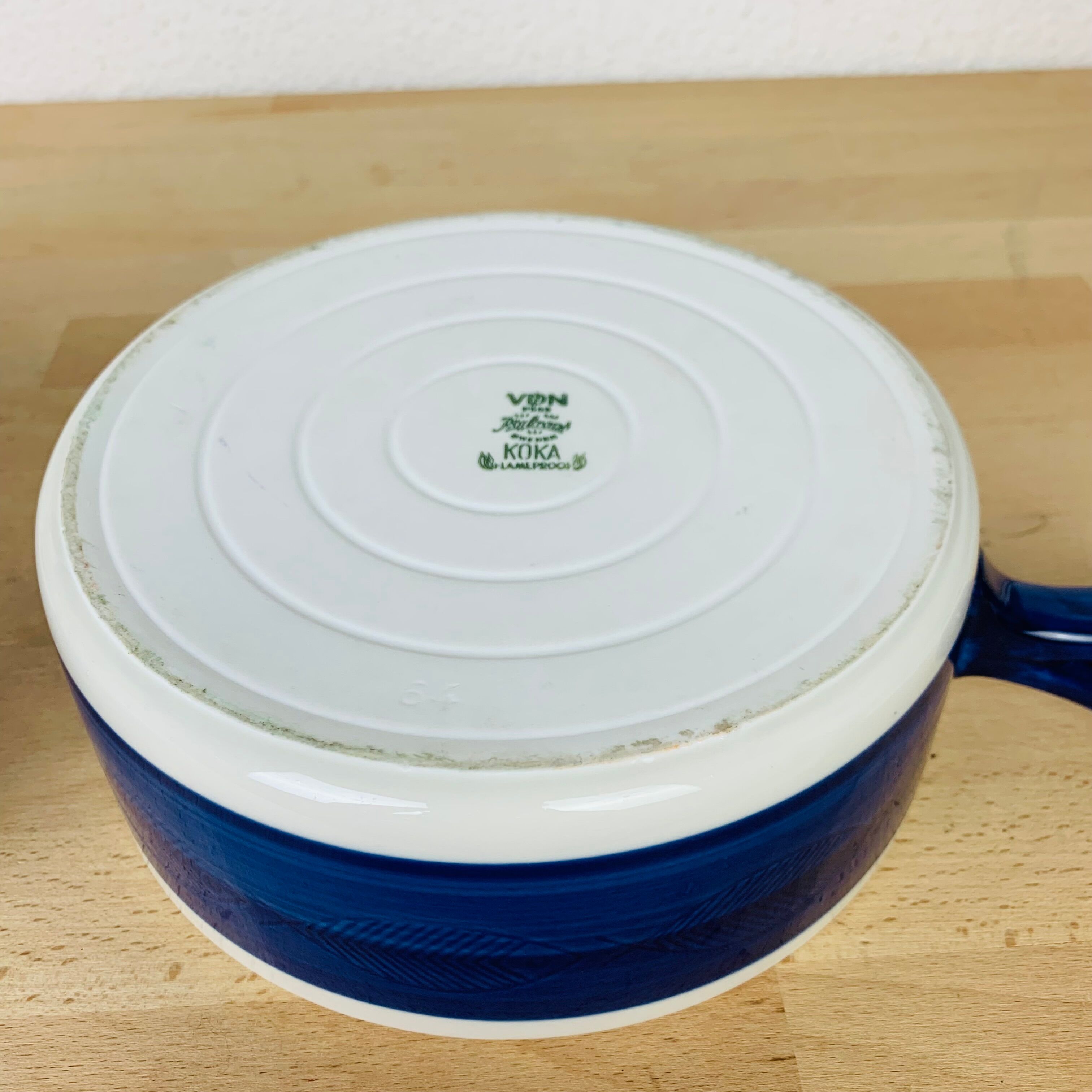 Koka ceramic pan serving dish by Rörstrand Sweden, Scandinavian