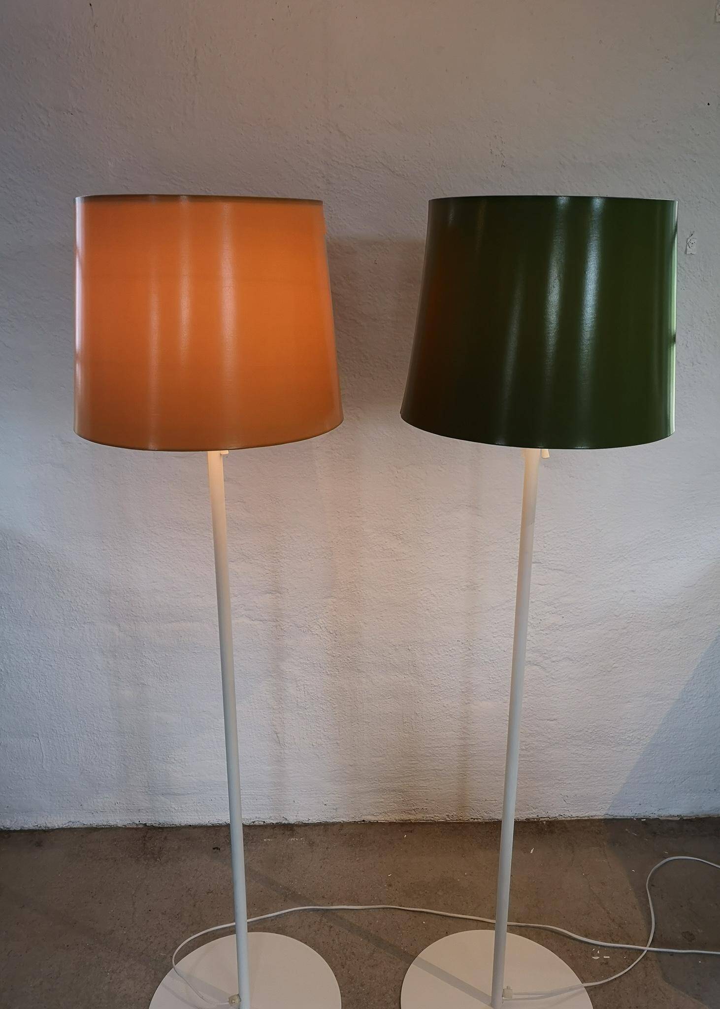 Scandinavian pair of Luxus floor lamps, Sweden, 1970s.
