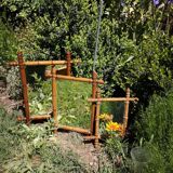 Old bamboo mirror