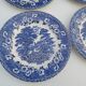 6 Ironstone English dessert plates