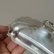 Antique silver butter dish with lid