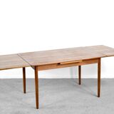 Midcentury Danish Extending Teak Table by A.M. Mobelfabrik.