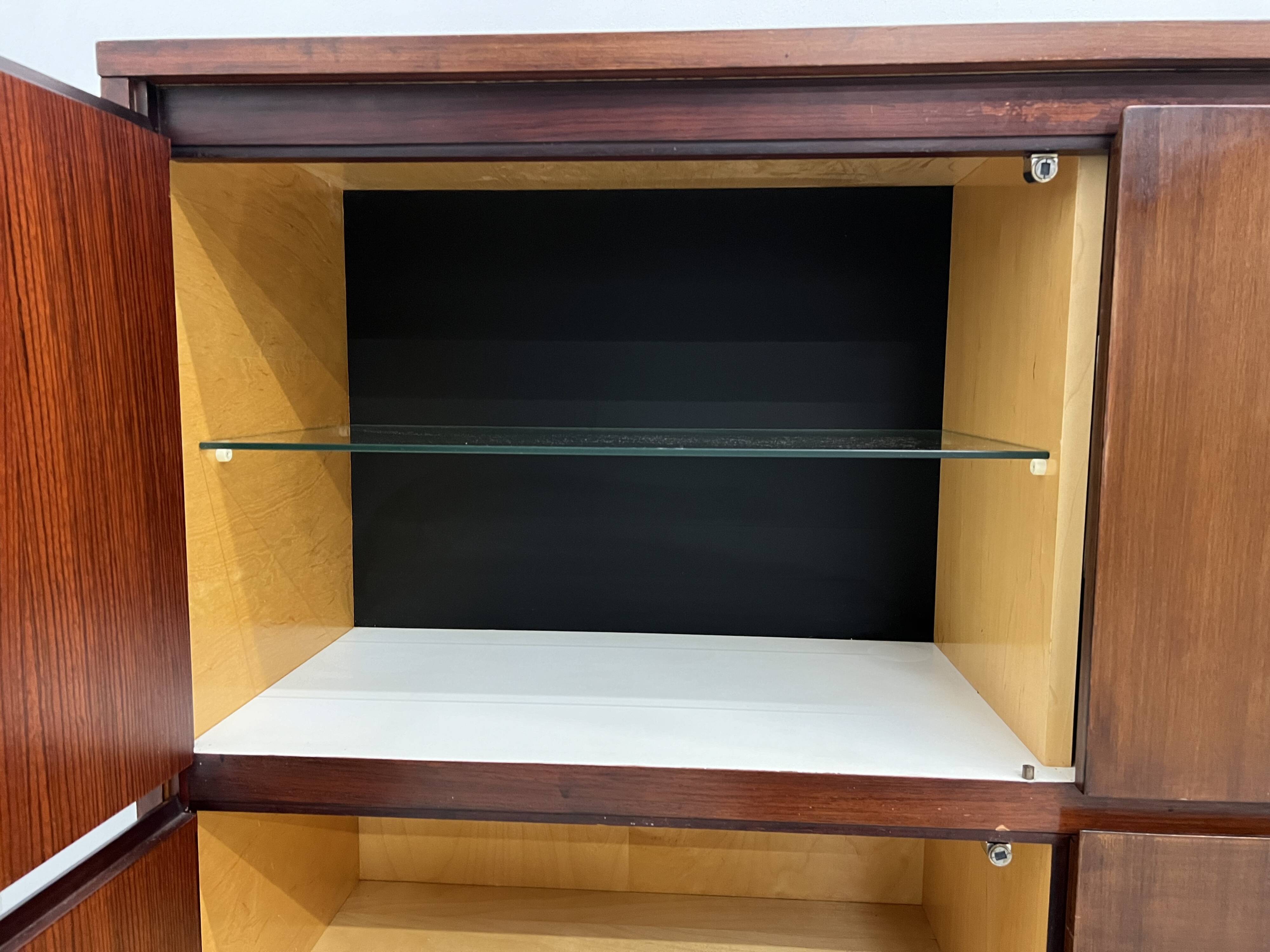 African rosewood drink cabinet, circa 1950