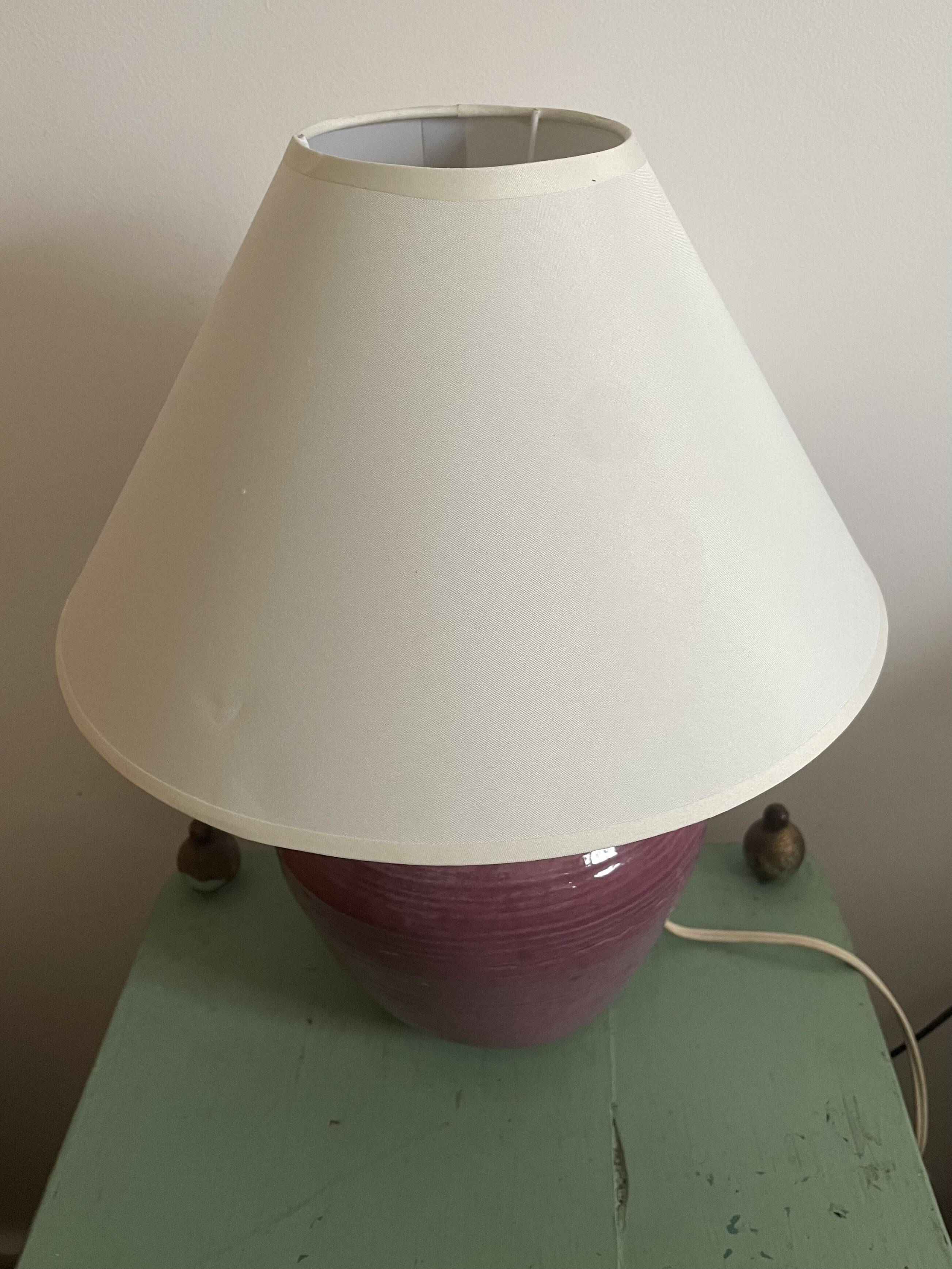Vintage sandstone table lamp