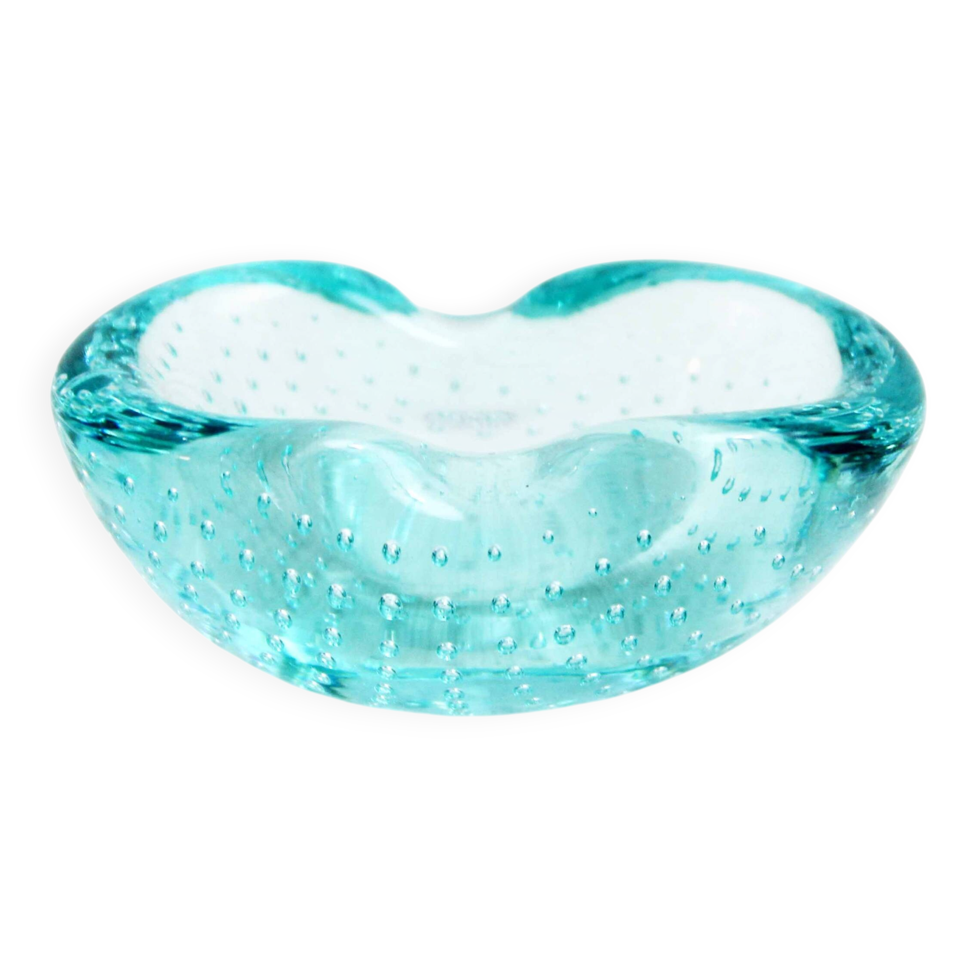 Bubble glass ashtray