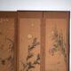 Antique Japanese six-panel screen with box – Japan, circa 1900