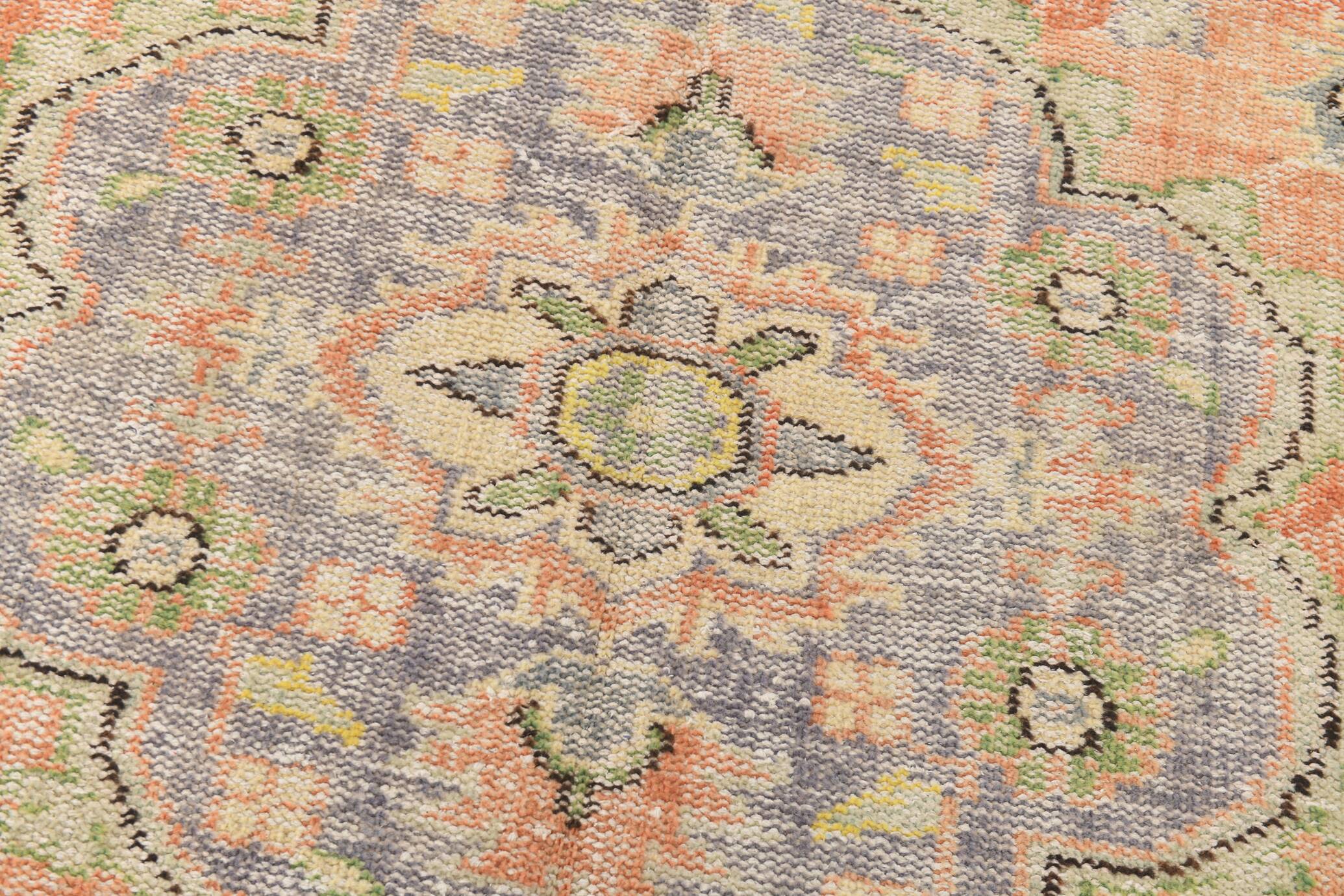 6x9 Light Yellow & Red Classic Pattern Vintage Rug, 183x279Cm