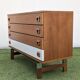 Commode scandinave vintage 1960 Teck & chrome