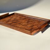 Plateau en bois ancien marqueterie