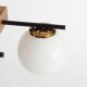 Stilnovo ceiling light Mid-century modern brass and glass Italy 1960s