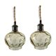 Set of two vintage electric chiseled glass handhelds