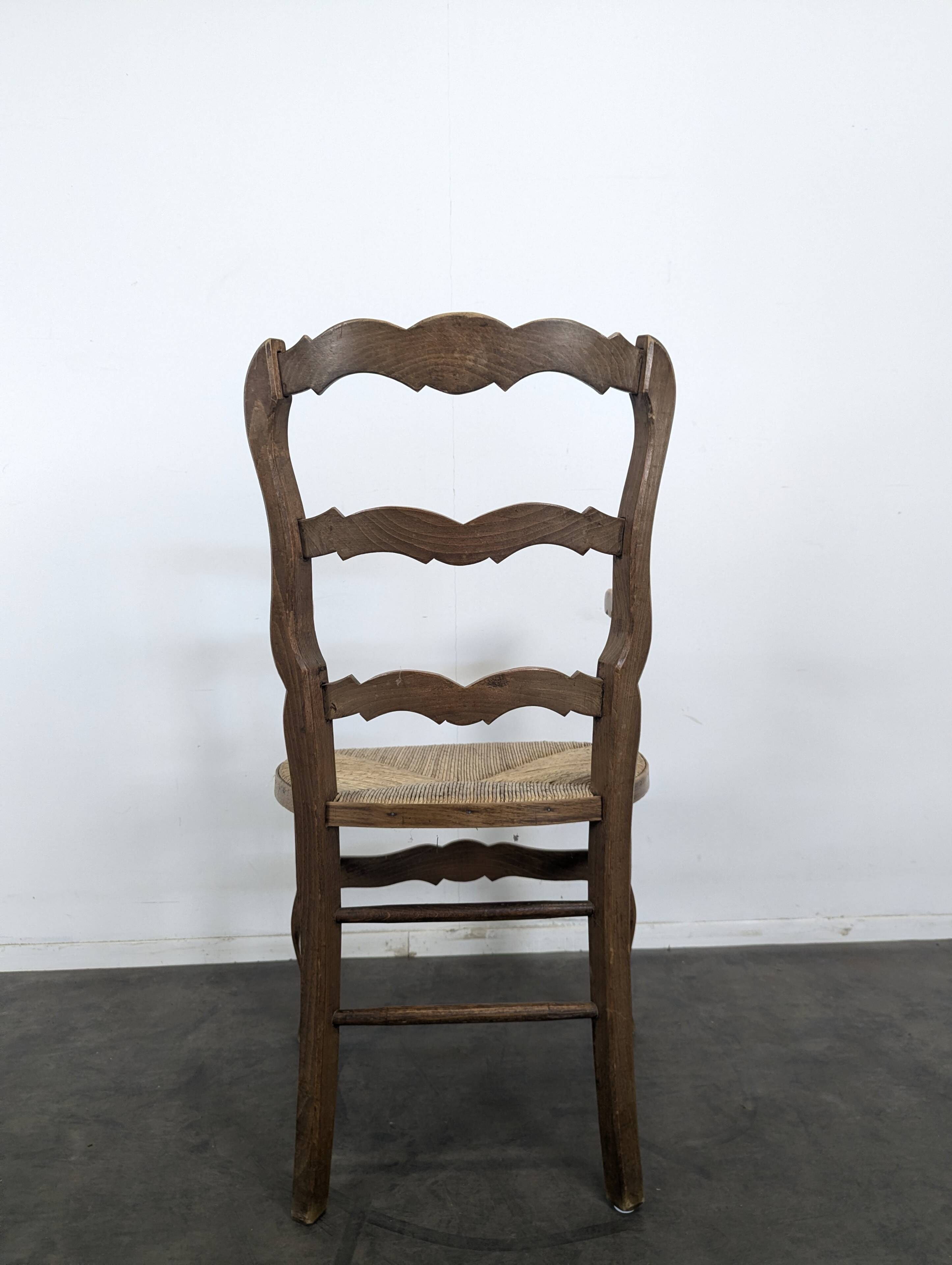 Wicker armchair in Louis XV style