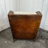 Leather club chair