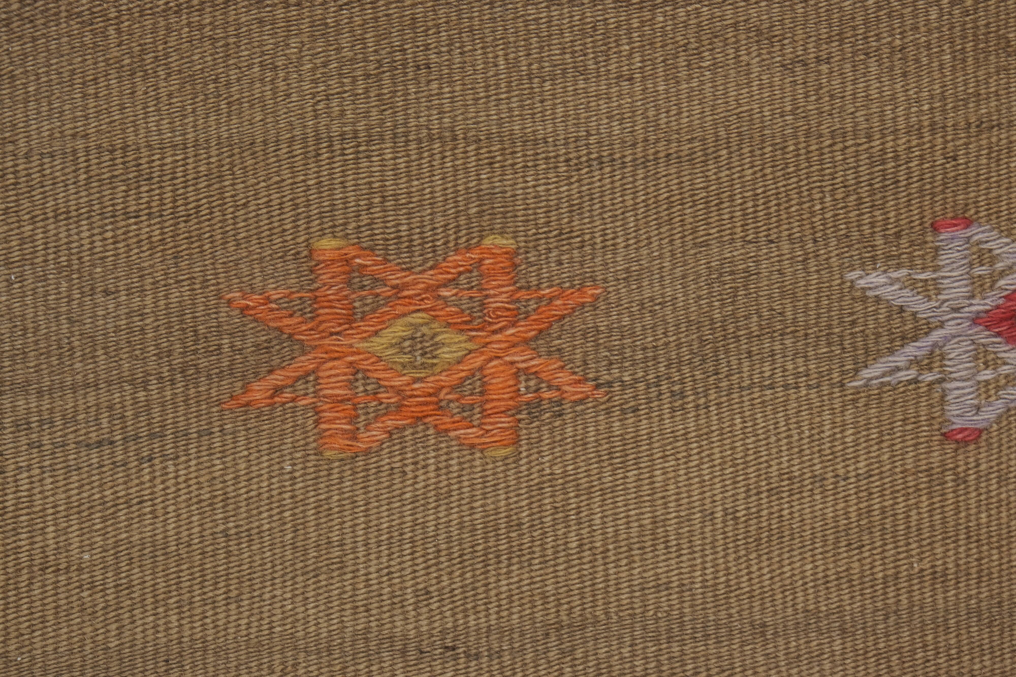 Striped Narrow Turkish Kilim Runner Rug