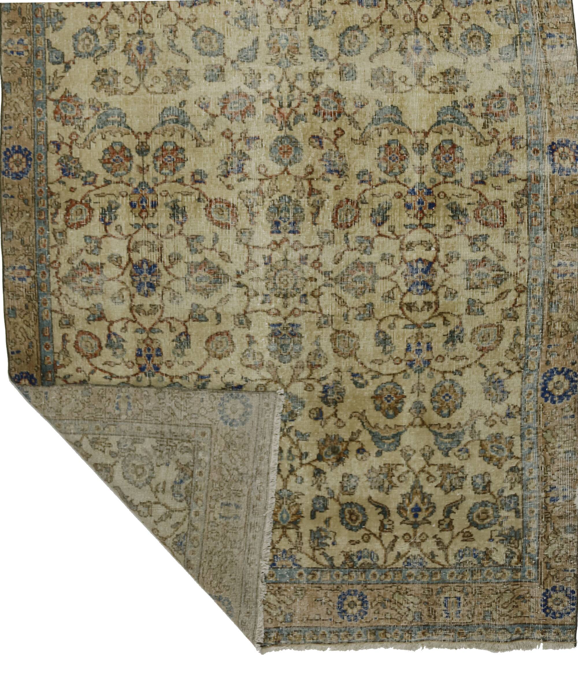 Tapis Oushak Authentique – Tons Doux & Motifs Classiques, 160 x 273 cm