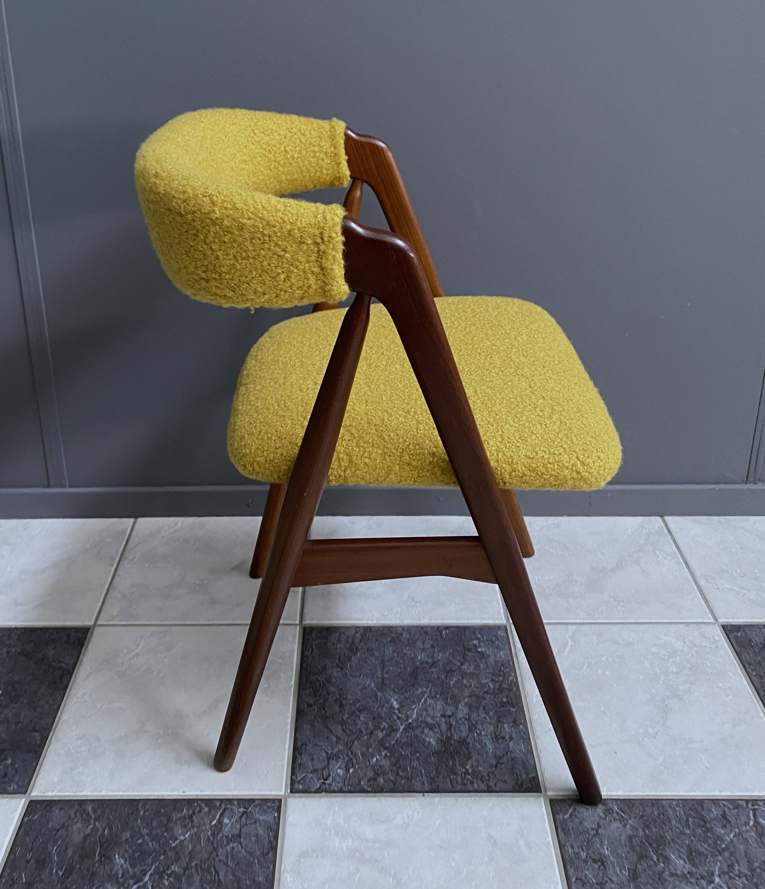 Thomas Harlev chair model 205 for Farstrup in yellow Boucle
