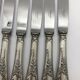 6 Christofle knives, Marly model, silver metal