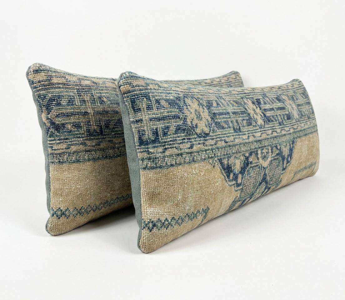 Set of 2 vintage Turkish cushion covers 41x119 cm