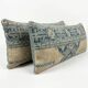 Set of 2 vintage Turkish cushion covers 41x119 cm