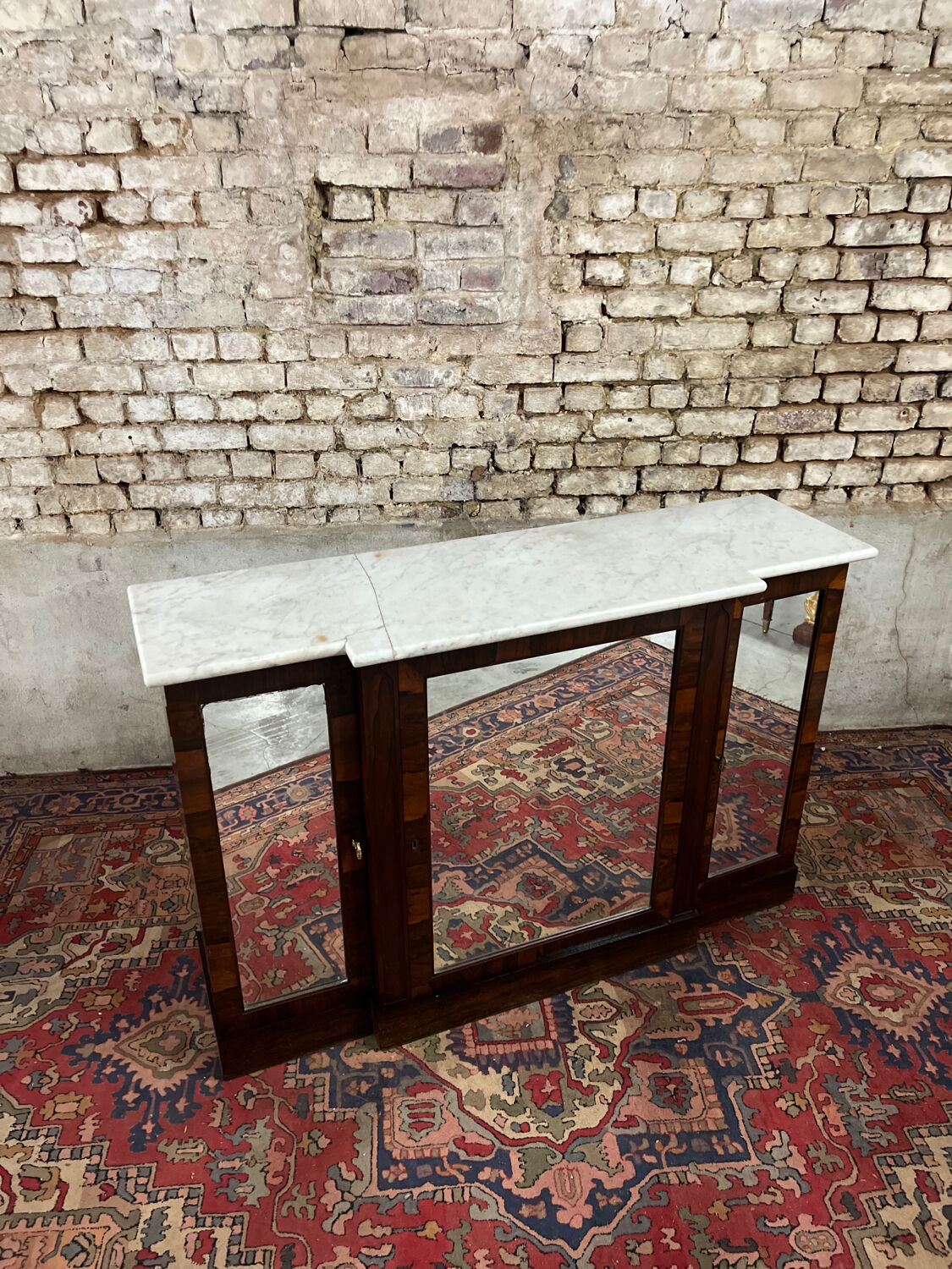 Buffet With Projection At Support Height In Rosewood From Restoration Period 19th Century