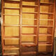 Meuble classeur à triple rideau vintage en bois
