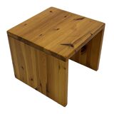 Vintage side table in Pine wood 1970s small table
