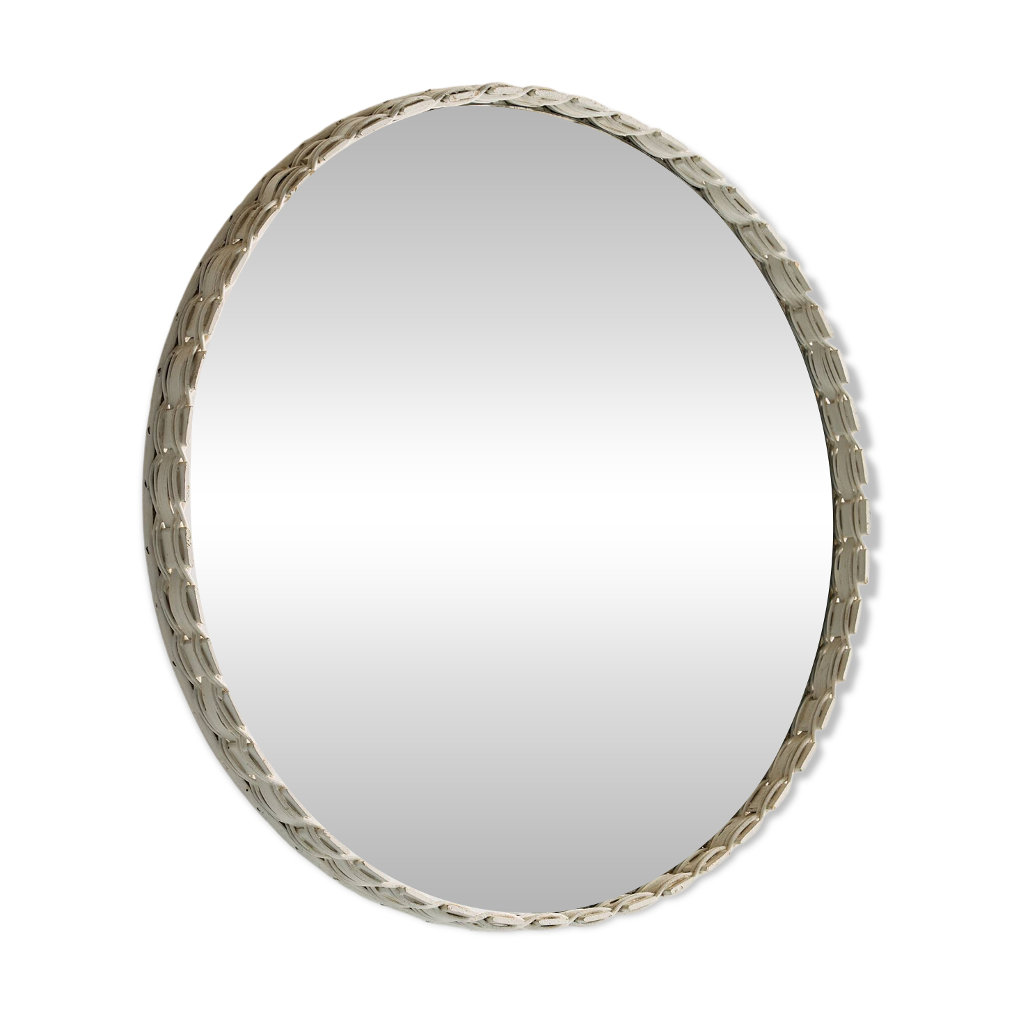 Framed wooden mirror