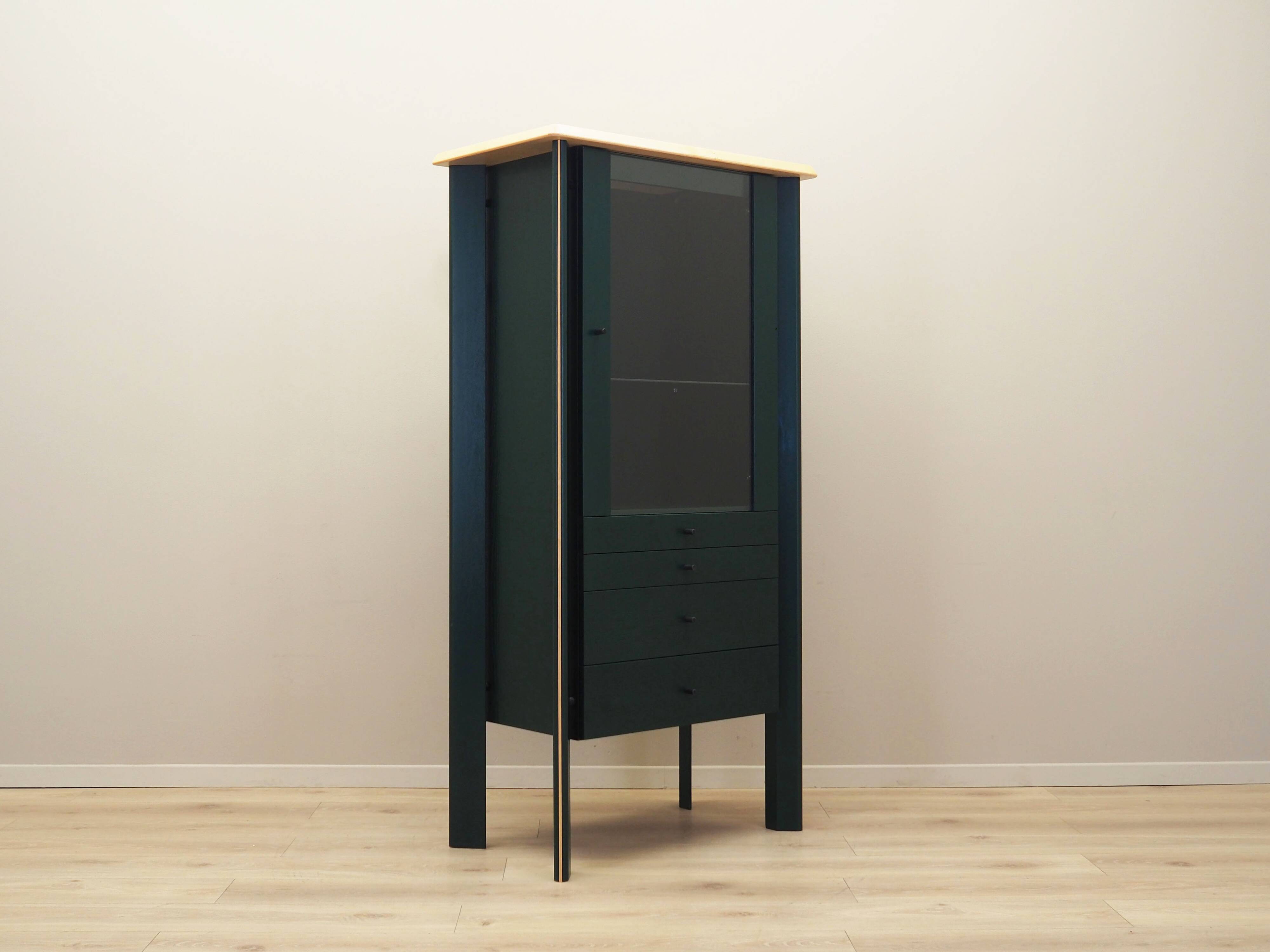 Oak showcase, Danish design, 1980s, production: Denmark