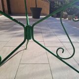 Wrought iron garden table