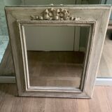 Old mirror wood contour, knot pattern